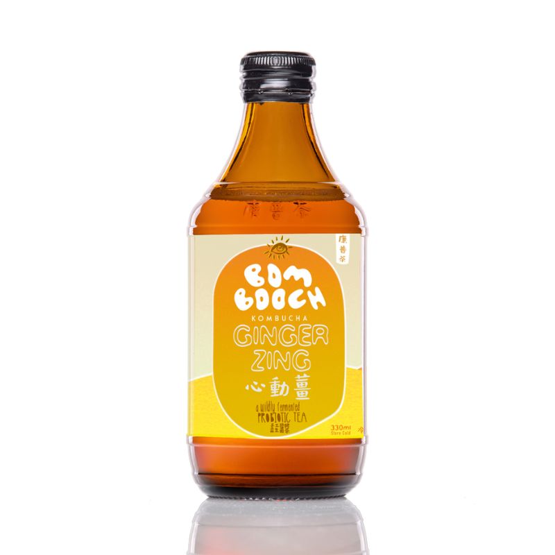 Bombooch Ginger Zing Kombucha - Foodcraftr Online Store