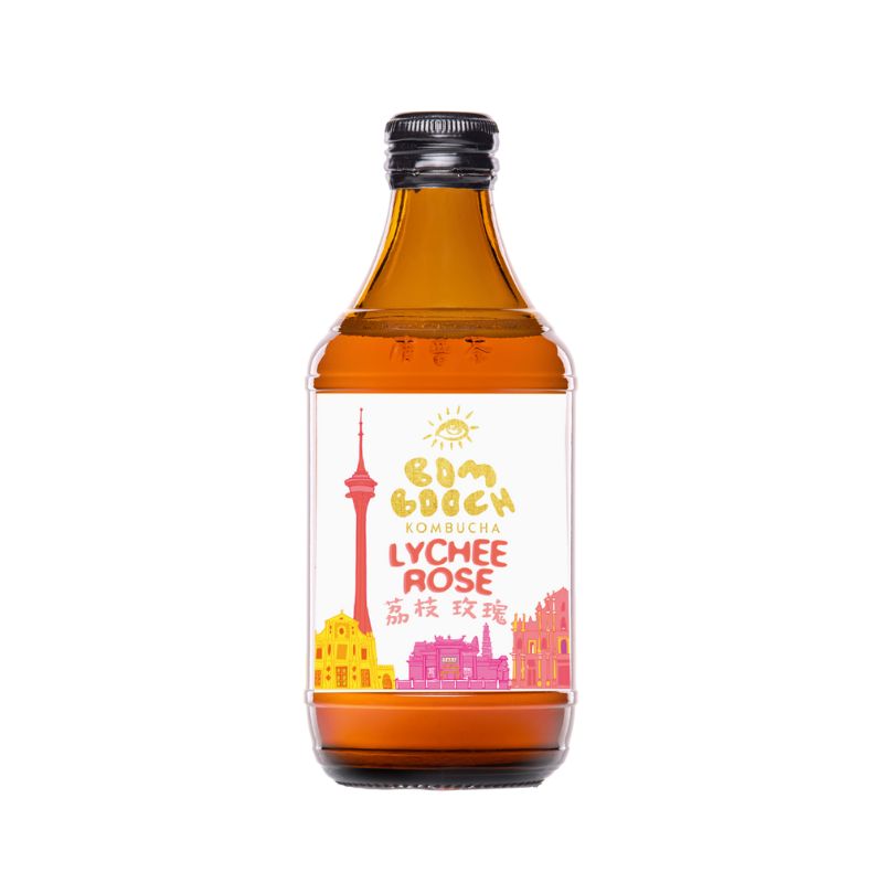 Bombooch Lychee Rose Kombucha - Foodcraft Online Store