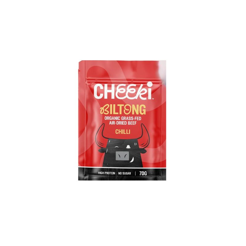 Cheeki Organic & Grass Fed Beef Biltong Steak Slices (Chilli & Lime) -Foodcraft Online StoreFoodcraft Online Store