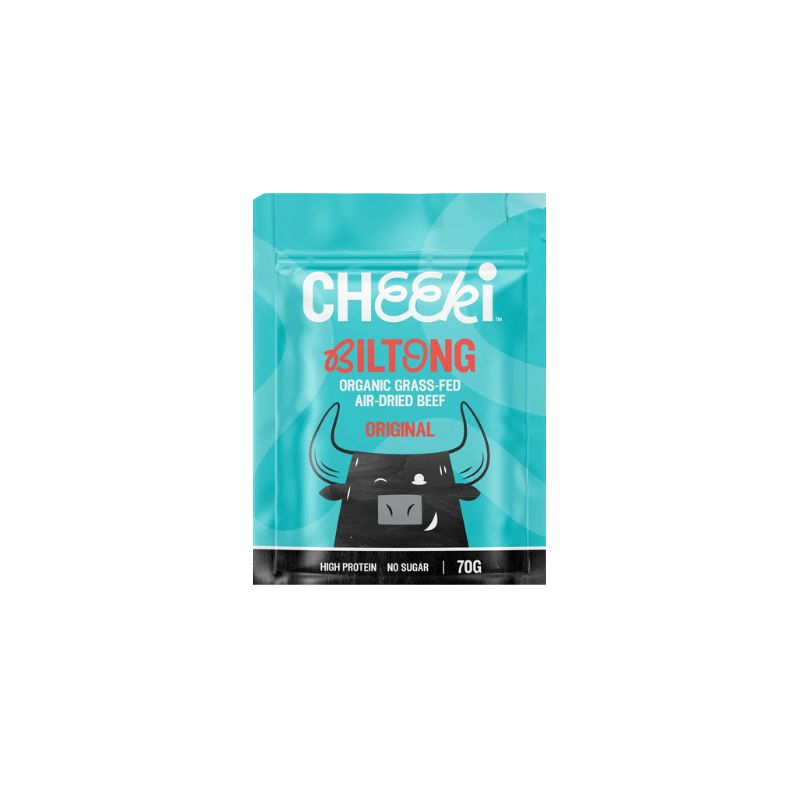 Cheeki Organic & Grass Fed Beef Biltong Steak Slices (Original) - Foodcraft Online Store