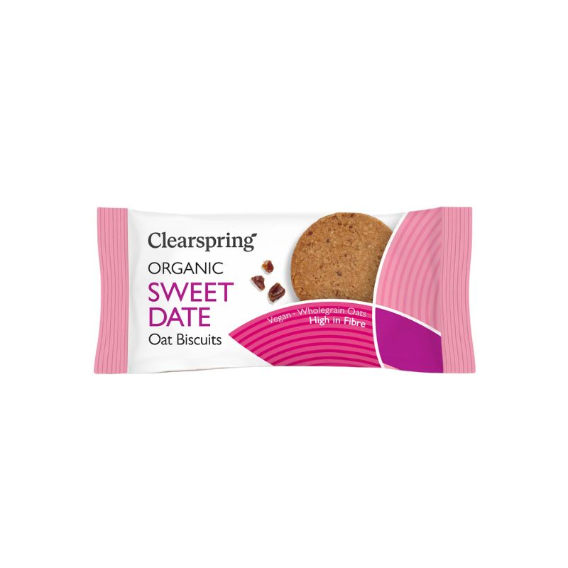 Clearspring Organic Oat Biscuits - Sweet Date - 40g - Foodcraft Online Store