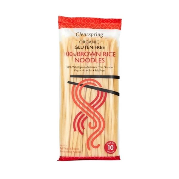 Clearspring Organic Gluten Free 100% Brown Rice Noodles - 200g - FoodCraft Online Store 