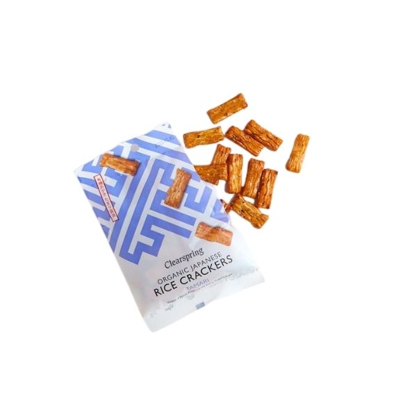 Clearspring Organic Japanese Rice Crackers, Tamari - 50g - FoodCraft Online Store 