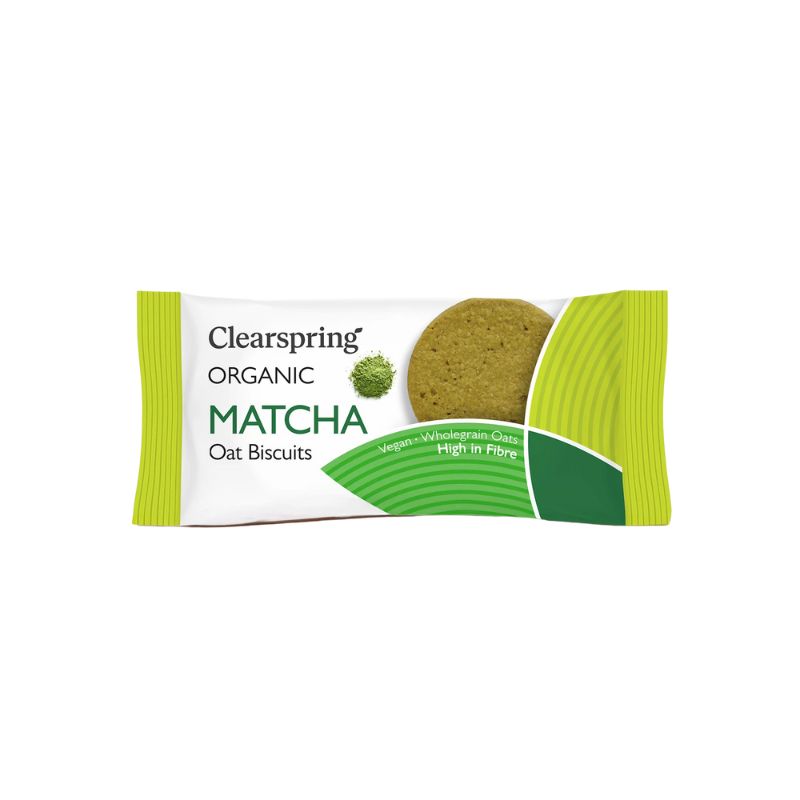 Clearspring Organic Oat Biscuits - Matcha - 40g - Foodcraft Online Store