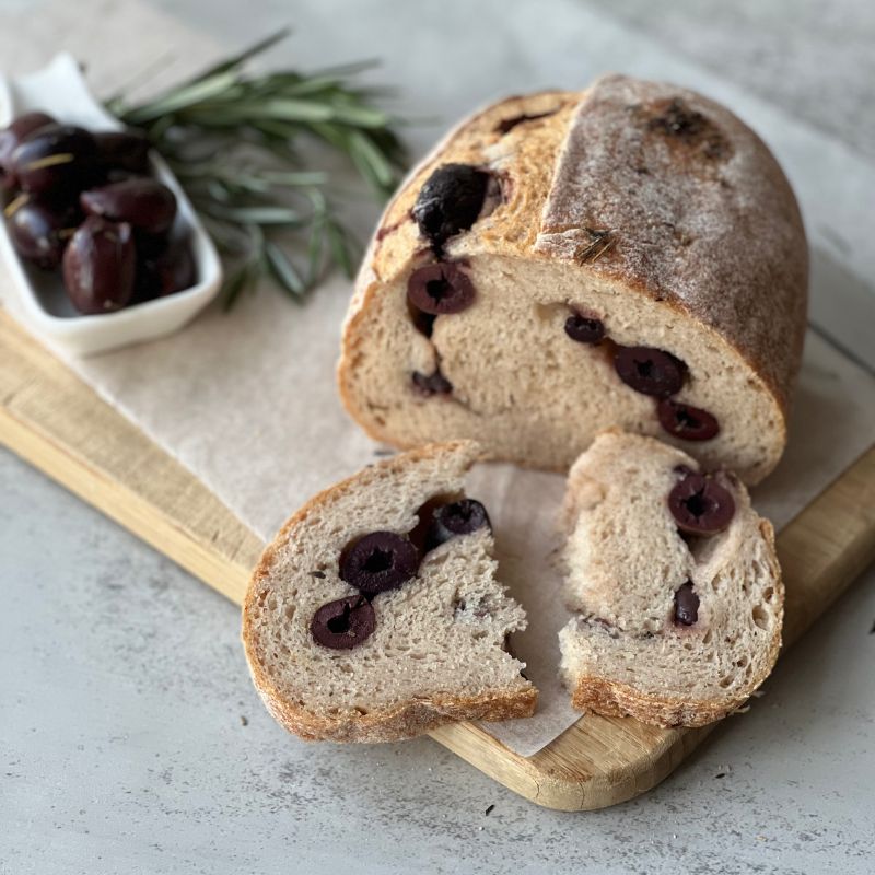 Gluten-Free Soft Sourdough Bread with Olives - 1lb - FoodCraft Online Store 