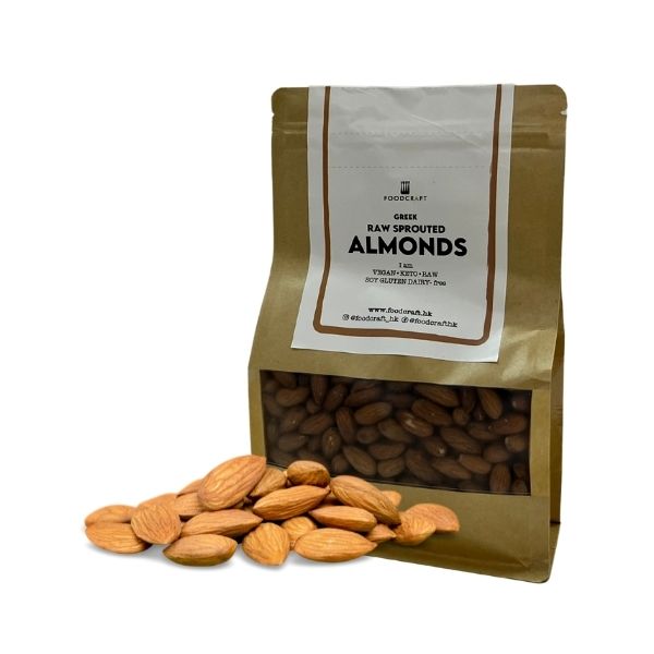 Greek Raw Sprouted Almonds - 454g - FoodCraft Online Store 