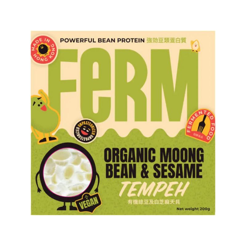 FERM Organic Moong Bean Sesame Tempeh - 200g - Foodraft Online Store