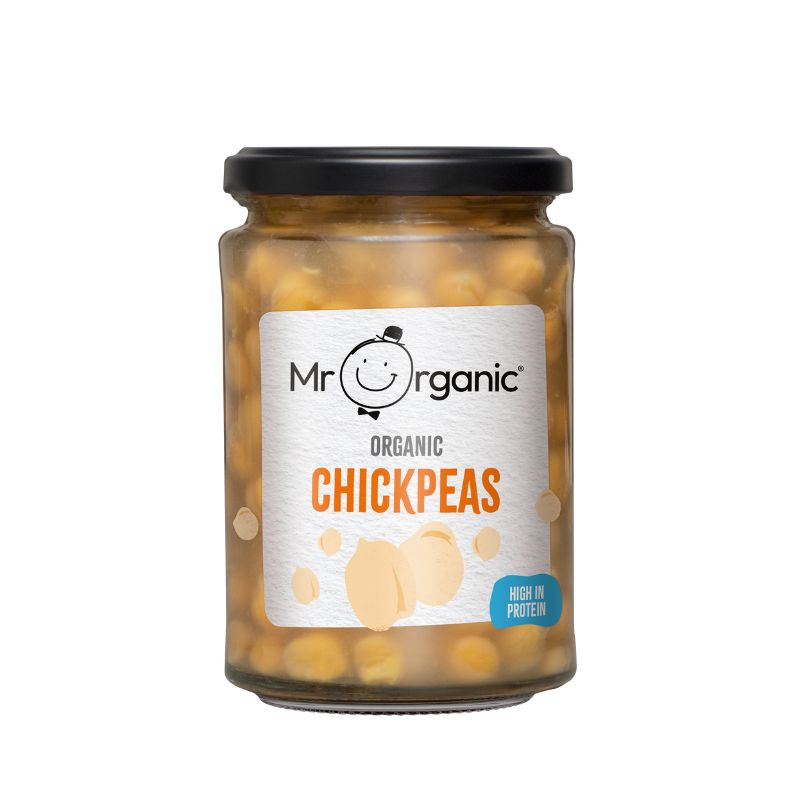 Mr Organic Glass Jar Chickpeas - 350g - Foodcraft Online Store