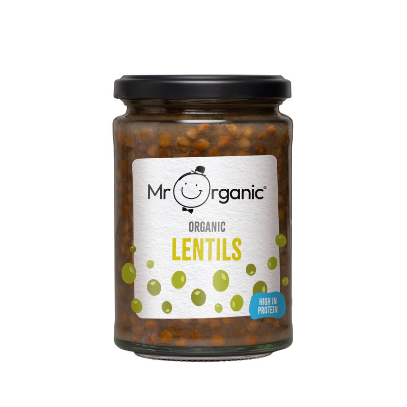 Mr Organic Glass Jar Lentils - 350g - Foodcraft Online Store