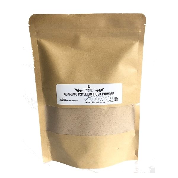 Non-GMO Psyllium Husk Powder - 227g - FoodCraft Online Store 