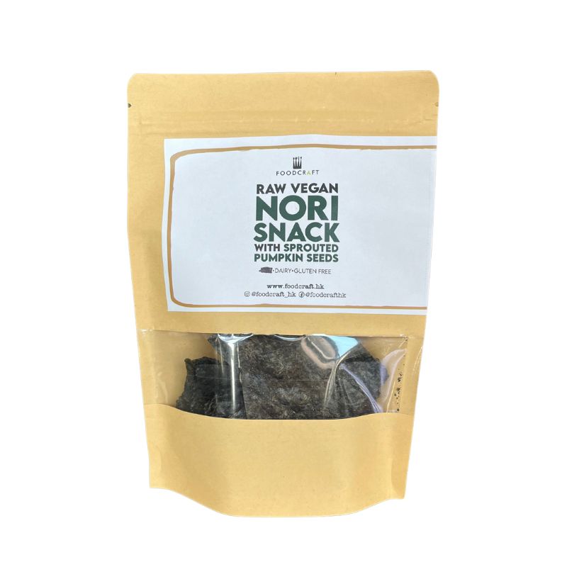 Raw Nori Snack with Raw Sprouted Pumpkin Seeds - 40g - Foodcraft Online Store