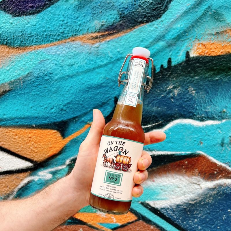On the Wagon Blend No. 2 Hojicha Artisan Kombucha - Foodcraft Online Store