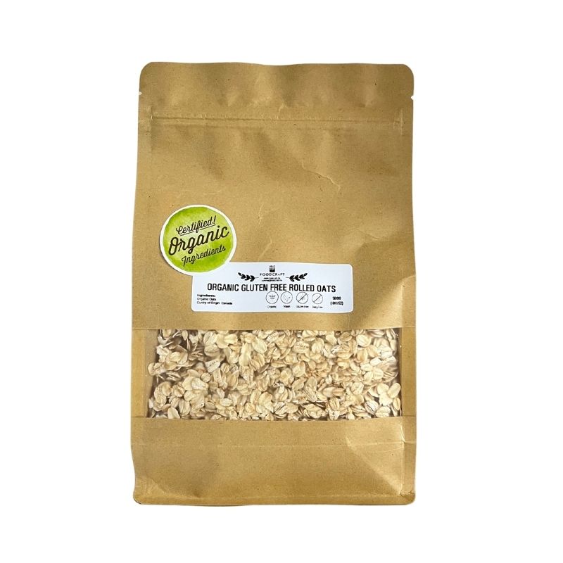 Organic Gluten Free Rolled Oats - 500g - FoodCraft Online Store 