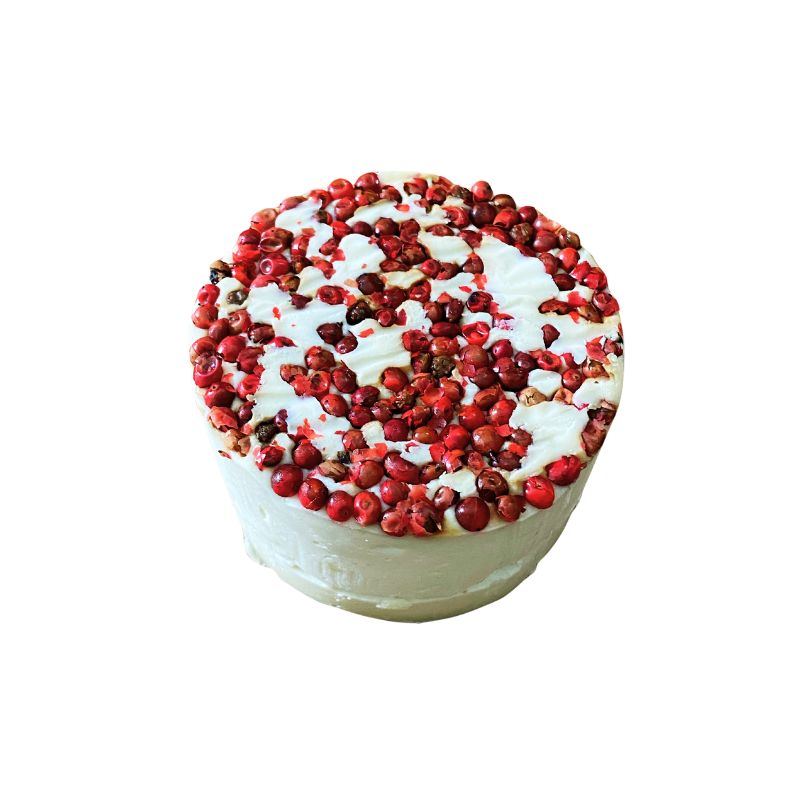 Oyster Leaf Mini Brie With Pink Peppercorn Cheeze - Foodcraft Online Store