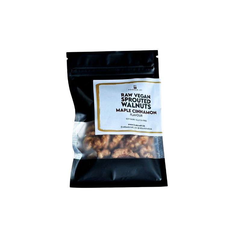 Raw Sprouted Walnuts Maple Cinnamon Flavor - Foodcraft Online Store