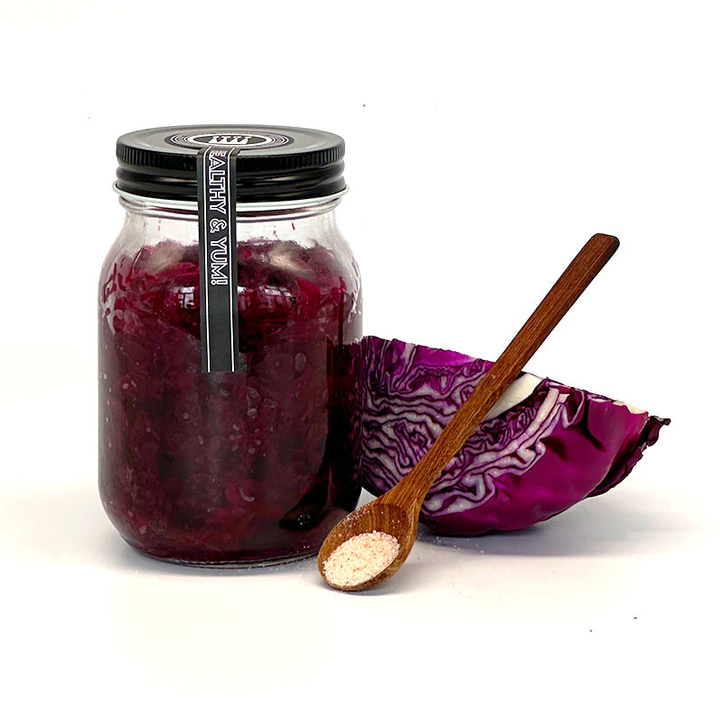 Unpasteurized Organic Living Red Cabbage Sauerkraut - Foodcraft Online Store