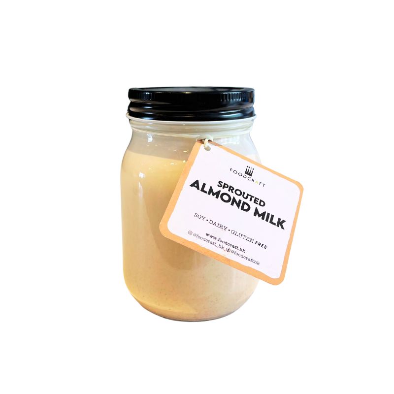 Sprouted Fresh Whole Almond Milk  - 400ml - Foodcraft Online Store