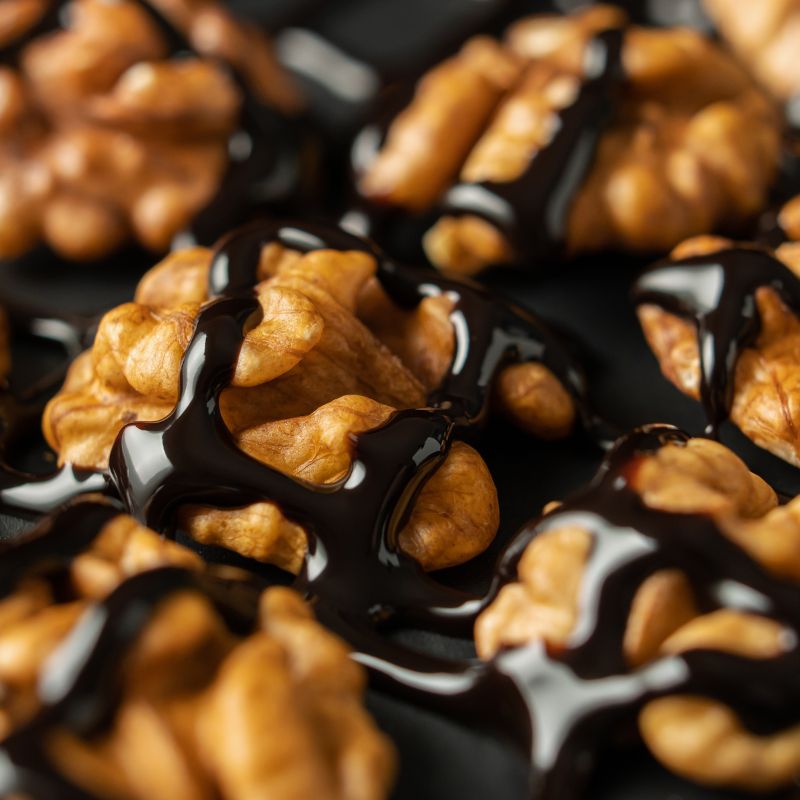 Stevia Sweetened Dark Chocolate Coated Sprouted Walnuts - Foodcraft Online Store