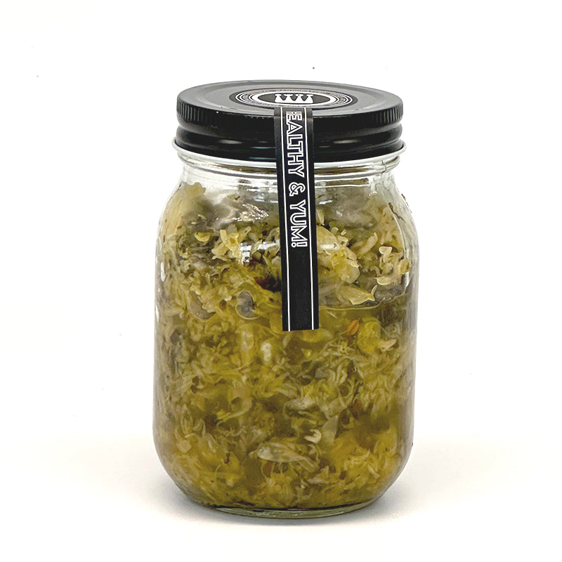 Unpasteurized Living Kale Sauerkraut - 400g