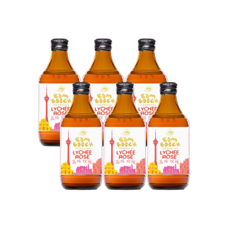 Bombooch Lychee Rose Kombucha - Foodcraft Online Store