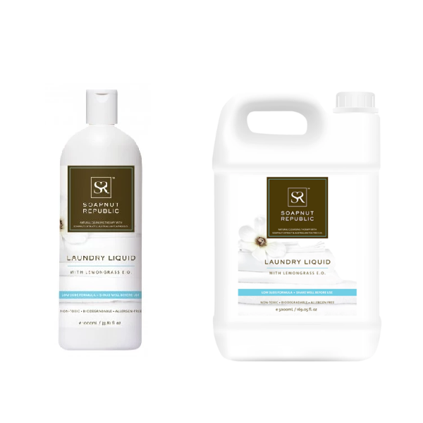 Soapnut Republic - Laundry Liquid (Lemongrass Essential Oil) - 1L - FoodCraft Online Store 
